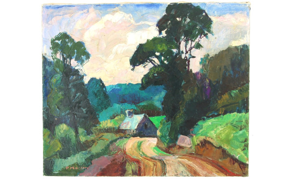 Paul MARZIN (1904-1996) "Paysage de Bret