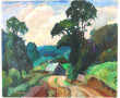 Paul MARZIN (1904-1996) "Paysage de Bret