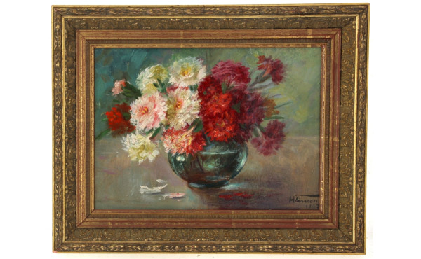 Ecole Française années 40 "Bouquet d'œil
