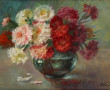 Ecole Française années 40 "Bouquet d'œil