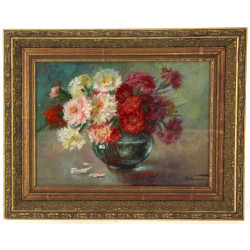 Ecole Française années 40 "Bouquet d'œil