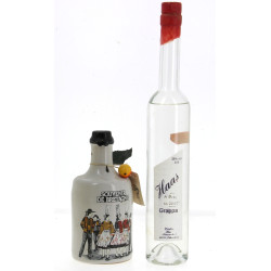 Lot de 2 bouteilles: - Eau de vie d'Als
