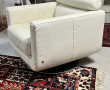 Fauteuil design Nattuzi en cuir blanc, s