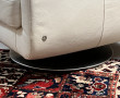 Fauteuil design Nattuzi en cuir blanc, s