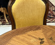Table de salle à manger en placage et ma