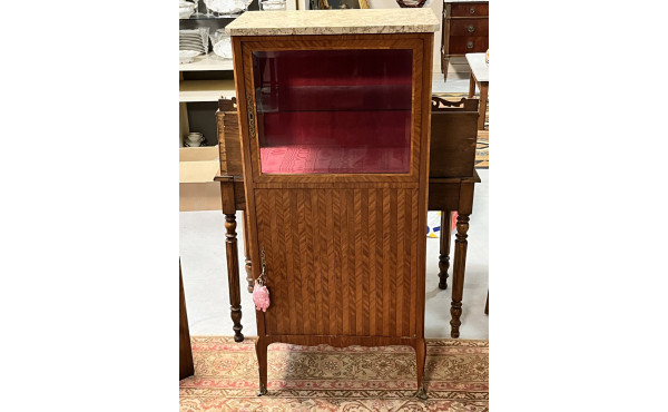 Vitrine en placage style Transition ouvr