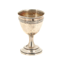 Coquetier en argent poinçon Minerve poid