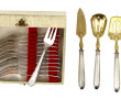12 fourchettes à gâteaux en métal argent