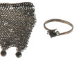 Maille en argent, poids 33,10 grs : on y