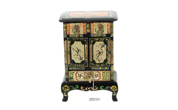 Chine - Petit serre-bijoux à décor d'ois