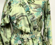 JAPON - KIMONO long en coton motifs fleu