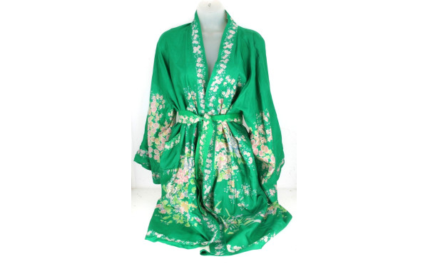 JAPON - KIMONO court de femme en soie à 