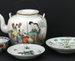 CHINE XIXème - Théière en porcelaine bla