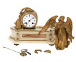 Pendule XIXème à décor d'un ange (ange e