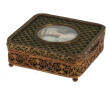 Coffret à bijoux vers 1900 en laiton ajo