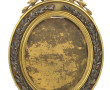Cadre XIXème en bronze doré et argenté à