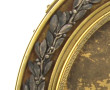Cadre XIXème en bronze doré et argenté à