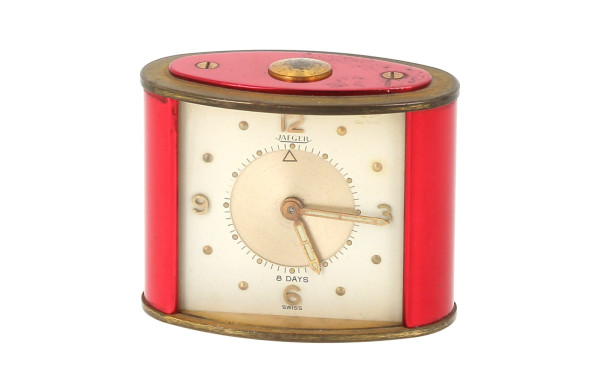 JAGER 8 days - Pendulette en métal doré 