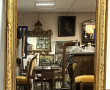 Grand miroir XIXème en bois et stuc doré