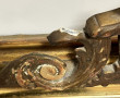 Grand miroir XIXème en bois et stuc doré