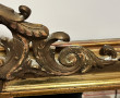 Grand miroir XIXème en bois et stuc doré