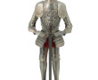 Chevalier en armure, statuette en métal 