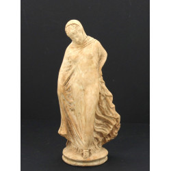 Tanagra, statuette en plâtre patiné, dan