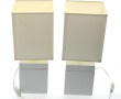 Lot comprenant une paire de lampes blan