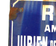 Trois plaques de rue anciennes émaillées