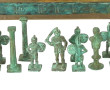 Jeu d'échecs en laiton et laiton patiné 