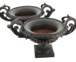 Paire de vasques de jardin en fonte diam