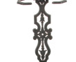 Porte-parapluie en métal noir H. 71 cm