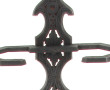 Porte-parapluie en métal noir H. 71 cm