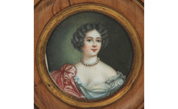 "Portrait de femme au collier", miniatur