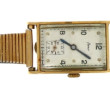Boîtier de montre rectangulaire en or ja