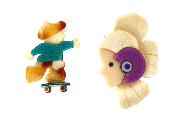 Léa STEIN Paris - Lot de 2 broches en ba
