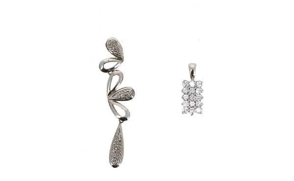 Lot de 2 pendentifs en argent 925ème ser