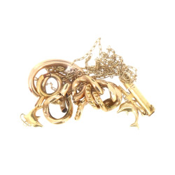 Lot de 2 petits pendentifs dauphins et b
