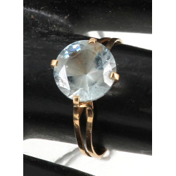 Bague en or jaune 18 carats, poinçon têt