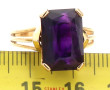 Bague en or jaune 18 cts, poinçon tête d
