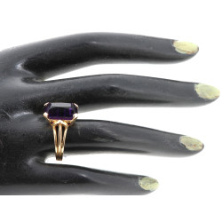 Bague en or jaune 18 cts, poinçon tête d