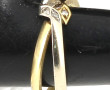 Alliance double anneau en or blanc et or
