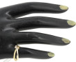 Alliance double anneau en or blanc et or