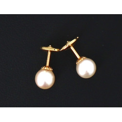 Paire de puces d'oreilles en or jaune 75
