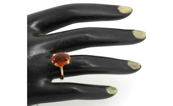Bague en or jaune 18 cts, poinçon tête d