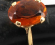 Bague en or jaune 18 cts, poinçon tête d