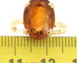Bague en or jaune 18 cts, poinçon tête d
