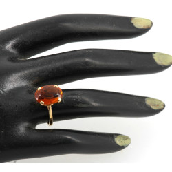 Bague en or jaune 18 cts, poinçon tête d