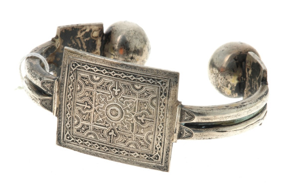 Bracelet de cheville ethnique en argent,
