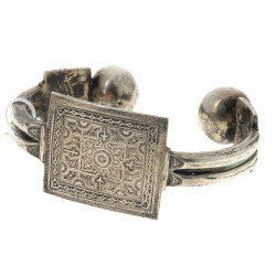 Bracelet de cheville ethnique en argent,